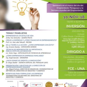 Seminario de “Emprendedorismo en el Siglo XXI”